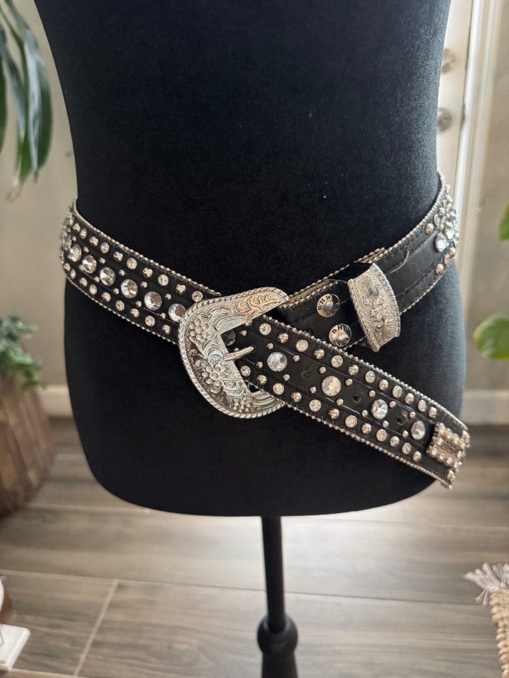 Black with Bling Belt